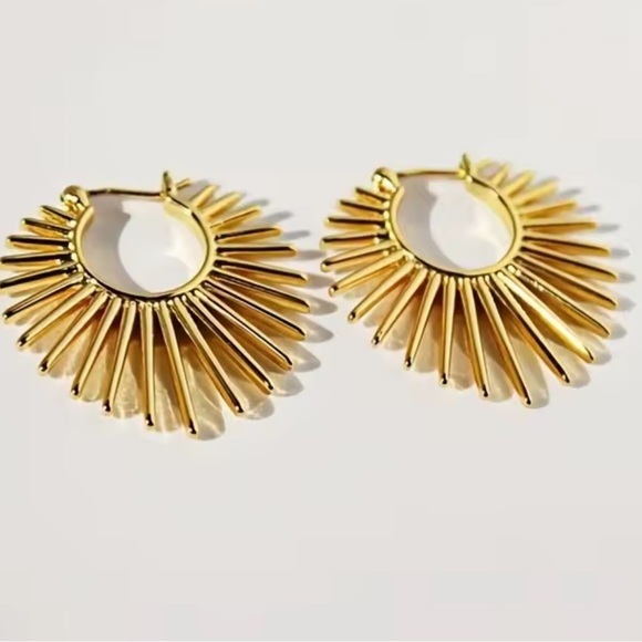 New Sunshine Gold Earrings - Picture 2 of 4